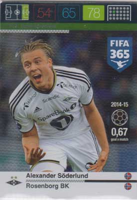 Goal Machine, 2015-16 Adrenalyn FIFA 365 #217 Alexander Soderlund