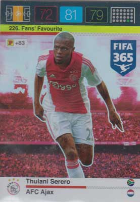 Fans Favourite, 2015-16 Adrenalyn FIFA 365 #226 Thulani Serero