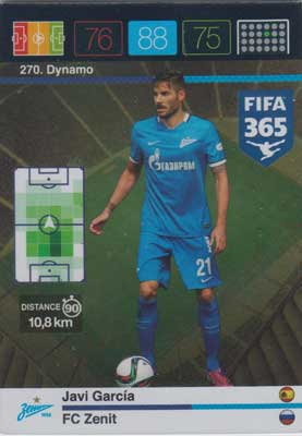 Dynamo, 2015-16 Adrenalyn FIFA 365 #270 Javi Garci­a