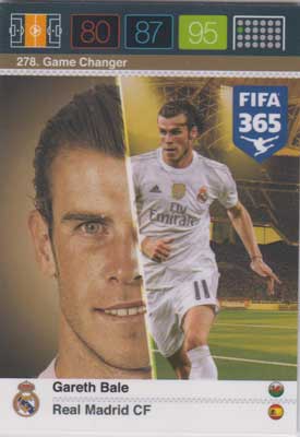 Game Changer, 2015-16 Adrenalyn FIFA 365 #278 Gareth Bale