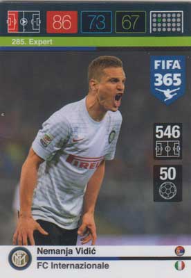 Expert, 2015-16 Adrenalyn FIFA 365 #285 Nemanja Vidic