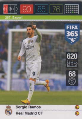 Expert, 2015-16 Adrenalyn FIFA 365 #287 Sergio Ramos