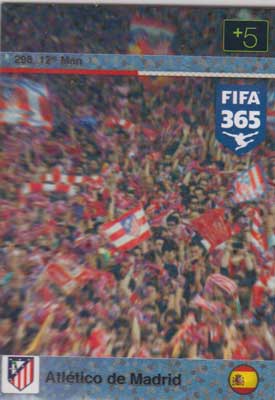 12th Man, 2015-16 Adrenalyn FIFA 365 #298 Atletico de Madrid