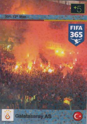 12th Man, 2015-16 Adrenalyn FIFA 365 #304 Galatasaray AS