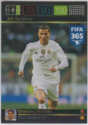 Top Master, 2015-16 Adrenalyn FIFA 365 #315 Cristiano Ronaldo