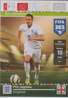 International Star, 2015-16 Adrenalyn FIFA 365 #323 Phil Jagielka