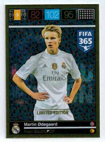 Limited Edition, 2015-16 Adrenalyn FIFA 365 Martin Odegaard
