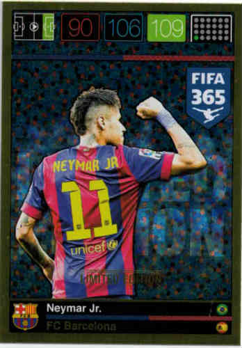 Limited Edition, 2015-16 Adrenalyn FIFA 365 Neymar