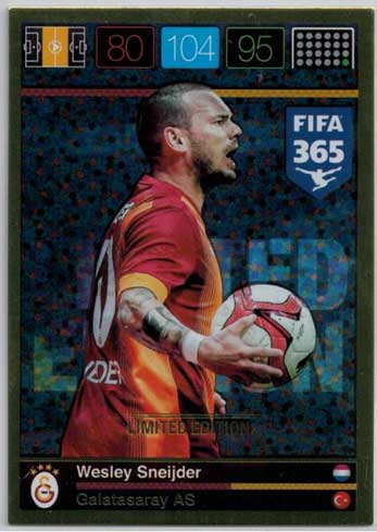 Limited Edition, 2015-16 Adrenalyn FIFA 365 Wesley Sneijder