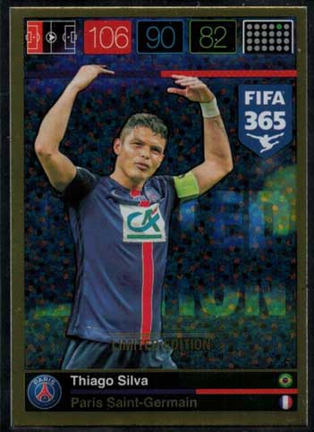 Limited Edition, 2015-16 Adrenalyn FIFA 365 Thiago Silva