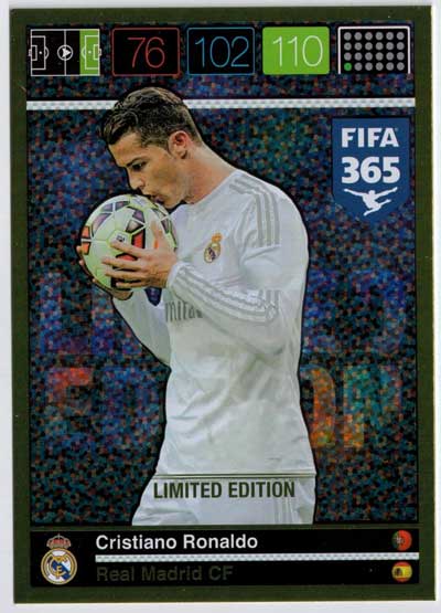 XXL Limited Edition, 2015-16 Adrenalyn FIFA 365 Cristiano Ronaldo XXL