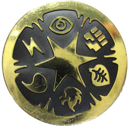 Pokémon, Coin, Type Symbols - Gold