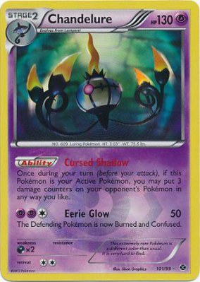 Black & White 4: Next Destinies, Chandelure - 101/99 - Secret Ultra Rare