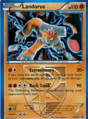 Pokémon, Promo, Landorus - BW79 - Holo Rare