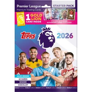 1 Startpaket 2026 Topps Premier League Trading Cards Retail