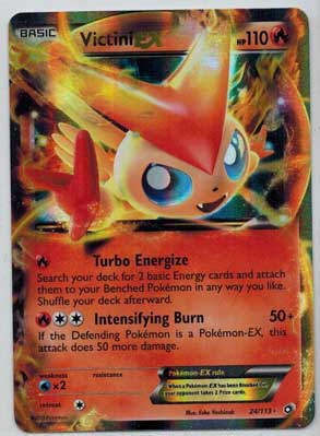 Pokemon, Legendary Treasures, Victini EX - 24/113 - Ultra Rare