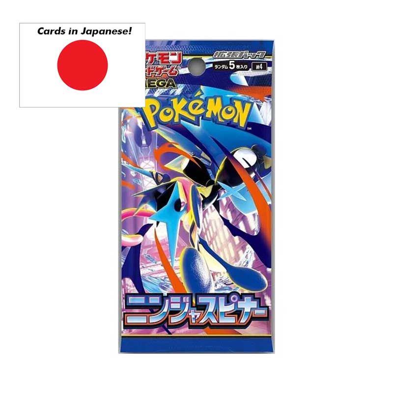 1 Pokémon Mega: Ninja Spinner (M4) Booster (5 Kort) – JAPANSK [POKM4-01]
