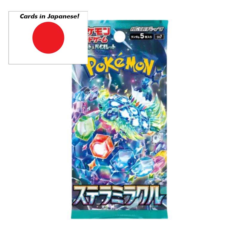 Pokémon Scarlet & Violet Stellar Miracle (sv7) Booster paket (5 kort) – JAPANSK [POKsv7-1]