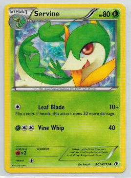 Pokemon, Legendary Treasures, Servine - RC2/RC25 - Common
