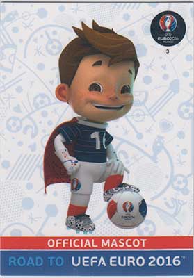 Logos / Team Badges, Adrenalyn Road to Euro 2016, Official Mascot