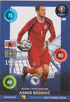 Team Mates, Adrenalyn Road to Euro 2016, BIH, Asmir Begovic
