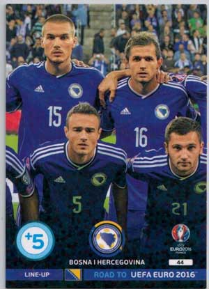 Line-up Cards, Adrenalyn Road to Euro 2016, Bosna I Hercegovina (2)