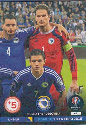 Line-up Cards, Adrenalyn Road to Euro 2016, Bosna I Hercegovina (3)