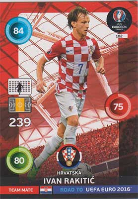 Team Mates, Adrenalyn Road to Euro 2016, CRO, Ivan Rakitic