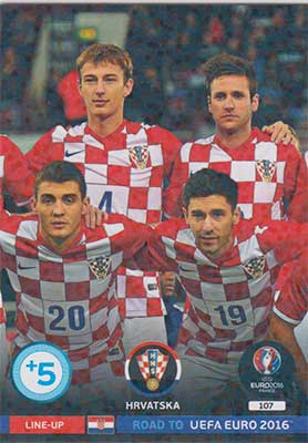 Line-up Cards, Adrenalyn Road to Euro 2016, Hrvatska (2)