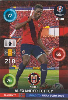Team Mates, Adrenalyn Road to Euro 2016, NOR, Alexander Tettey