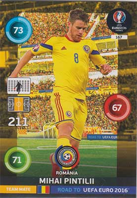 Team Mates, Adrenalyn Road to Euro 2016, ROU, Mihai Pintilii