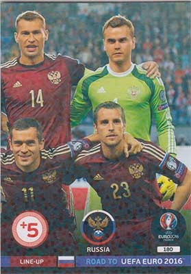 Line-up Cards, Adrenalyn Road to Euro 2016, Russia (3)