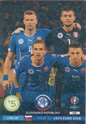 Line-up Cards, Adrenalyn Road to Euro 2016, Slovenska Replublika (1)