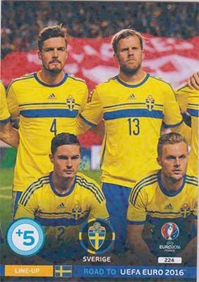 Line-up Cards, Adrenalyn Road to Euro 2016, Sverige (2)