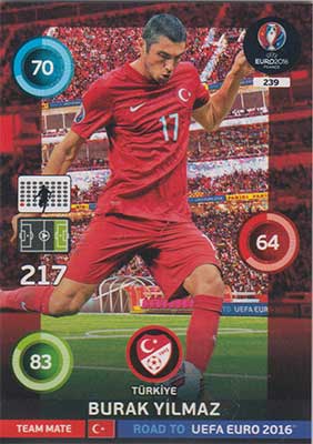 Team Mates, Adrenalyn Road to Euro 2016, TUR, Burak Yilmaz