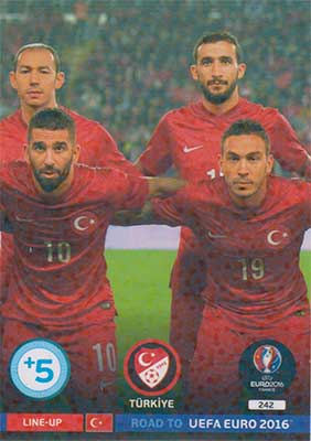 Line-up Cards, Adrenalyn Road to Euro 2016, Turkiye (2)