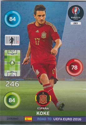 Dynamos, Adrenalyn Road to Euro 2016, ESP, Koke