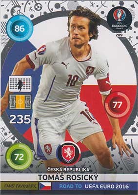 Fans Favourites, Adrenalyn Road to Euro 2016, CZE, Tomas Rosicky