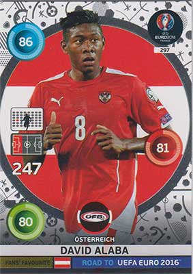 Fans Favourites, Adrenalyn Road to Euro 2016, AUT, David Alaba