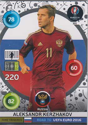 Fans Favourites, Adrenalyn Road to Euro 2016, RUS, Aleksandr Kerzhakov