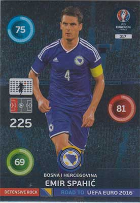 Defensive Rocks, Adrenalyn Road to Euro 2016, BIH, Emir Spahic