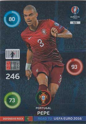 Defensive Rocks, Adrenalyn Road to Euro 2016, POR, Pepe