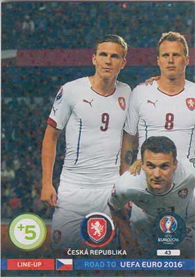 Line-up Cards, Adrenalyn Road to Euro 2016, Ceska Republika (1)
