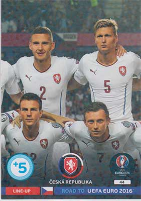 Line-up Cards, Adrenalyn Road to Euro 2016, Ceska Republika (2)