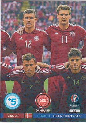 Line-up Cards, Adrenalyn Road to Euro 2016, Danmark (2)