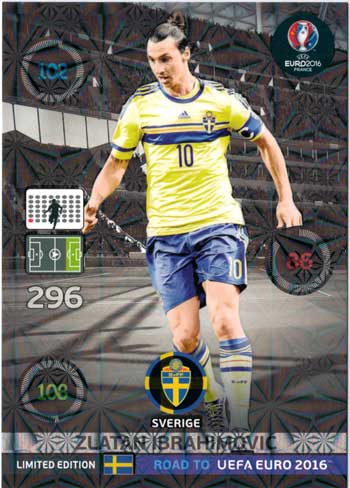 XXL Limited Edition, Adrenalyn Road to Euro 2016, Zlatan Ibrahimovic