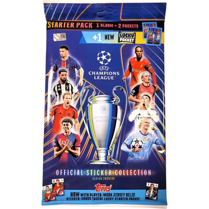 *Stickers* Starter Pack - Topps UEFA Champions League Stickers 2024-25 (För klisterbilder)
