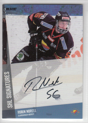 2014-15 SHL s.1 SHL Signatures #01 Robin Norell Djurgården Hockey