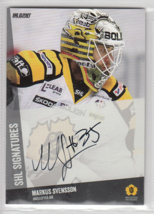 2014-15 SHL s.1 SHL Signatures #16 Markus Svensson Skellefteå AIK