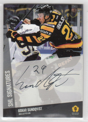 2014-15 SHL s.1 SHL Signatures #17 Oskar Sundqvist Skellefteå AIK